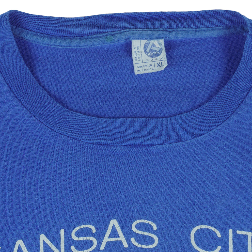 MLB (Artex) - Kansas City Royals Single Stitch T-Shirt 1988 Large