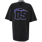 FUBU - Black 05 Embroidered T-Shirt 1990s X-Large vintage retro