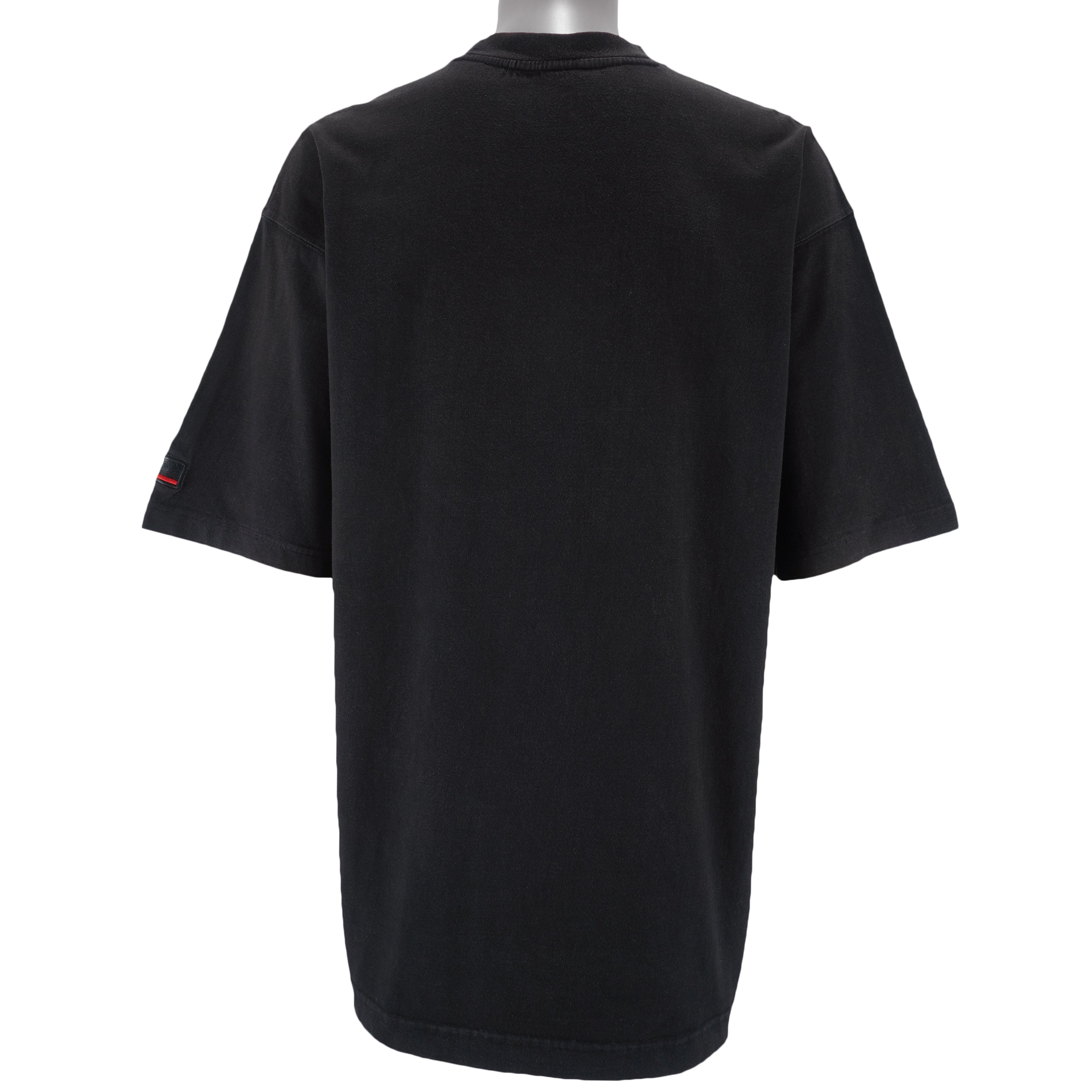 FUBU - Black 05 Embroidered T-Shirt 1990s X-Large vintage retro