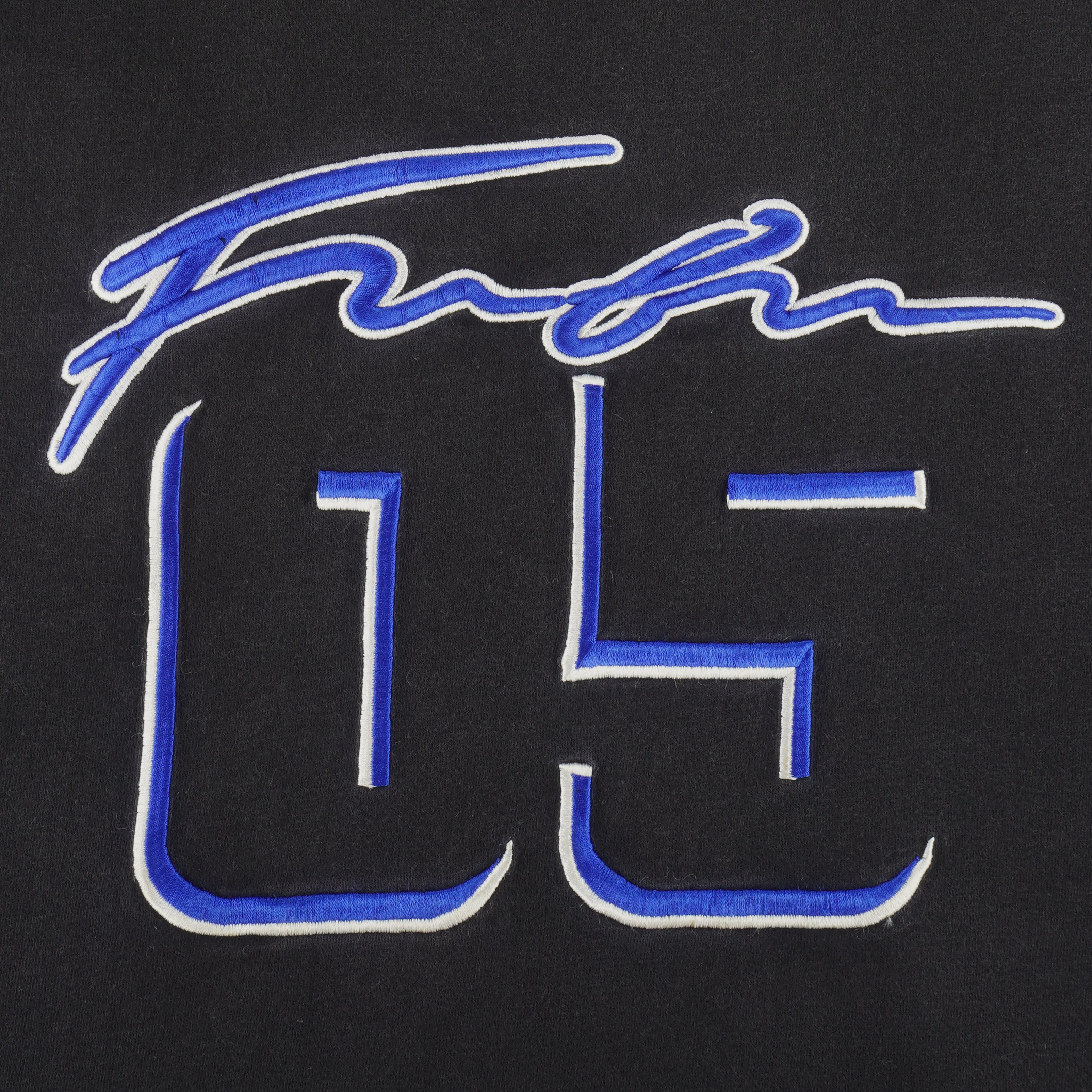 FUBU - Black 05 Embroidered T-Shirt 1990s X-Large vintage retro