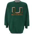 NCAA - Miami Hurricane Crew Neck Sweatshirt 1990s Large