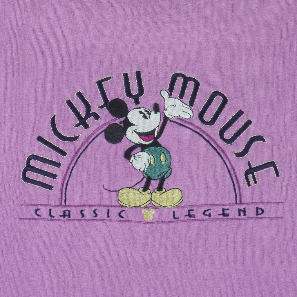 Disney - Mickey Mouse Classic Crew Neck Sweatshirt 1990s Large