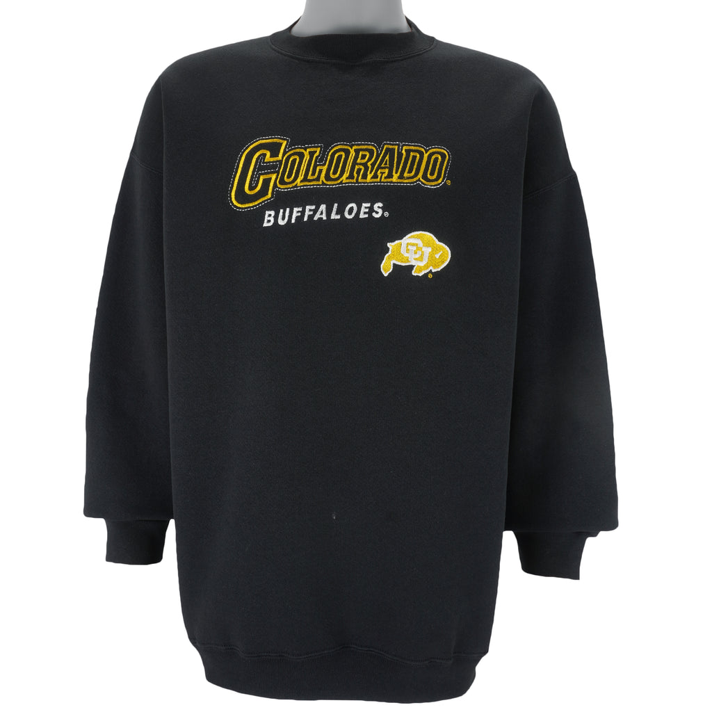 NCAA - Colorado Buffaloes Embroidered Crew Neck Sweatshirt 1990s X-Large vintage retro college