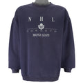 NHL (Bulletin) - Toronto Maple Leafs Crew Neck Sweatshirt 1990s Large