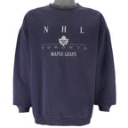 NHL (Bulletin) - Toronto Maple Leafs Crew Neck Sweatshirt 1990s Large