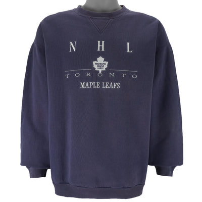 NHL (Bulletin) - Toronto Maple Leafs Crew Neck Sweatshirt 1990s Large