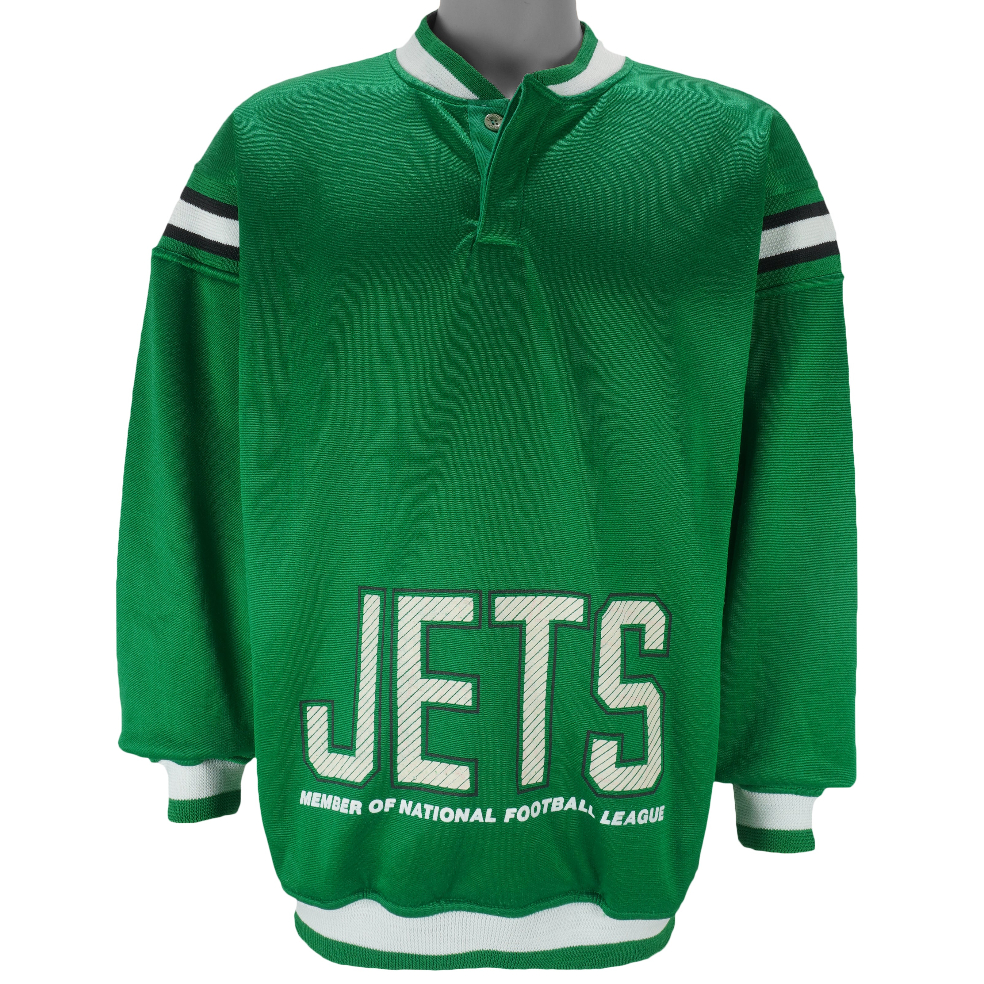 Starter - New York Jets Spell-Out Sweatshirt 1990s Large