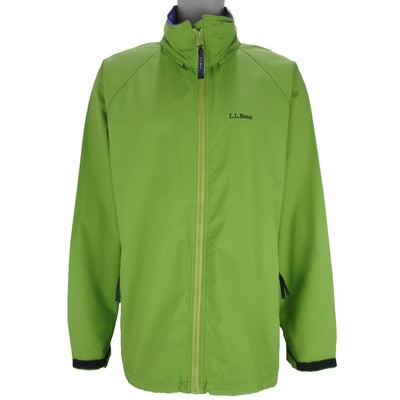 LL Bean - Light Green Windbreaker 1990s X-Large