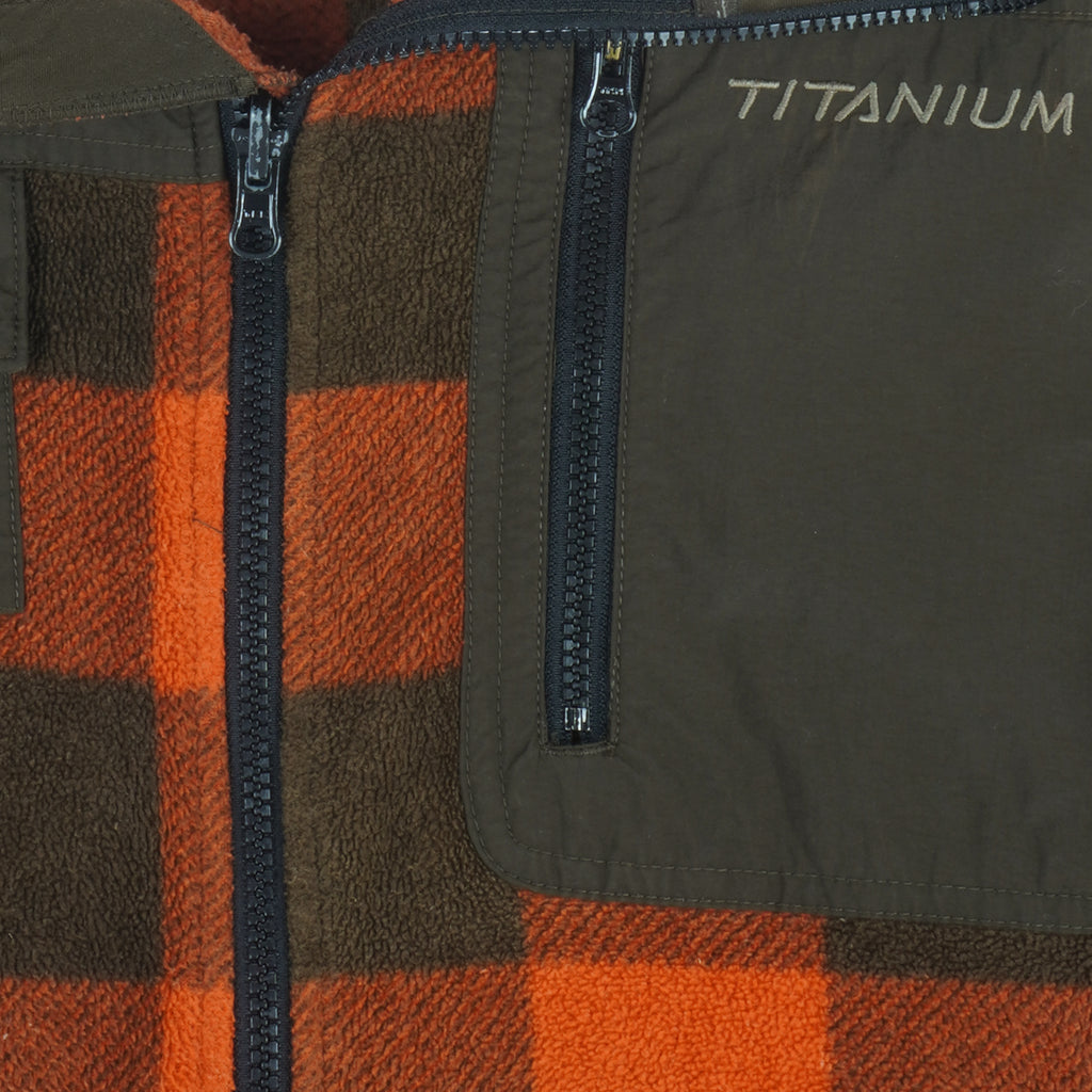 Columbia - Plaid Titanium Fleece Jacket 2000s X-Large vintage retro