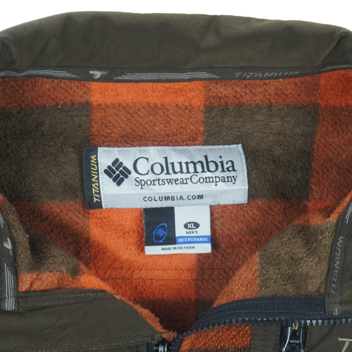 Columbia - Plaid Titanium Fleece Jacket 2000s X-Large vintage retro