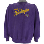 NCAA (CS) - Washington Huskies Embroidered Crew Neck Sweatshirt 1990s Medium vintage retro college
