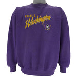 NCAA (CS) - Washington Huskies Embroidered Crew Neck Sweatshirt 1990s Medium