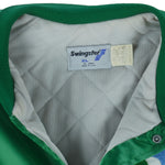 NHL (Swingster) - Hartford Whalers Satin Jacket 1990s X-Large Vintage Retro Hockey