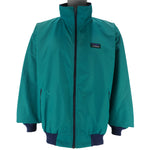 LL Bean - Green Zip-Up Windbreaker 1990s X-Large vintage retro