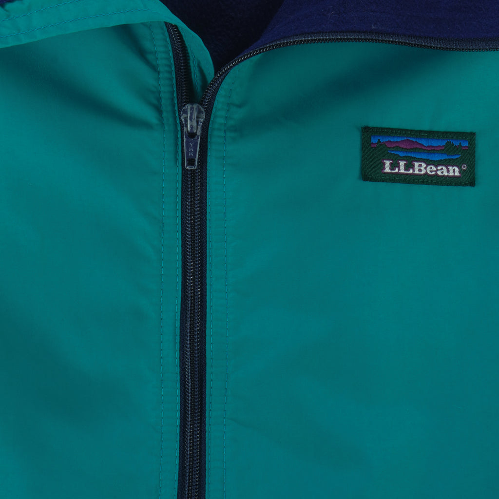 LL Bean - Green Zip-Up Windbreaker 1990s X-Large