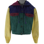 Vintage - Jordache Jeans Wear Hooded Denim Jacket 1990s Large