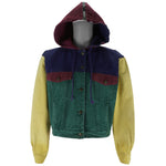 Vintage - Jordache Jeans Wear Hooded Denim Jacket 1990s Large