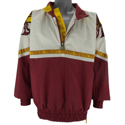 Starter (NCAA) - USC Trojans Football Pullover Jacket 1990s Large