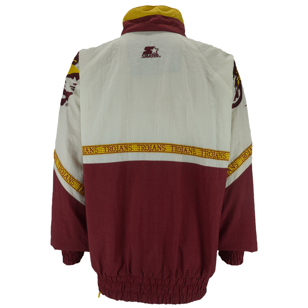Starter - USC Trojans Football Pullover Jacket 1990s Large vintage retro football college