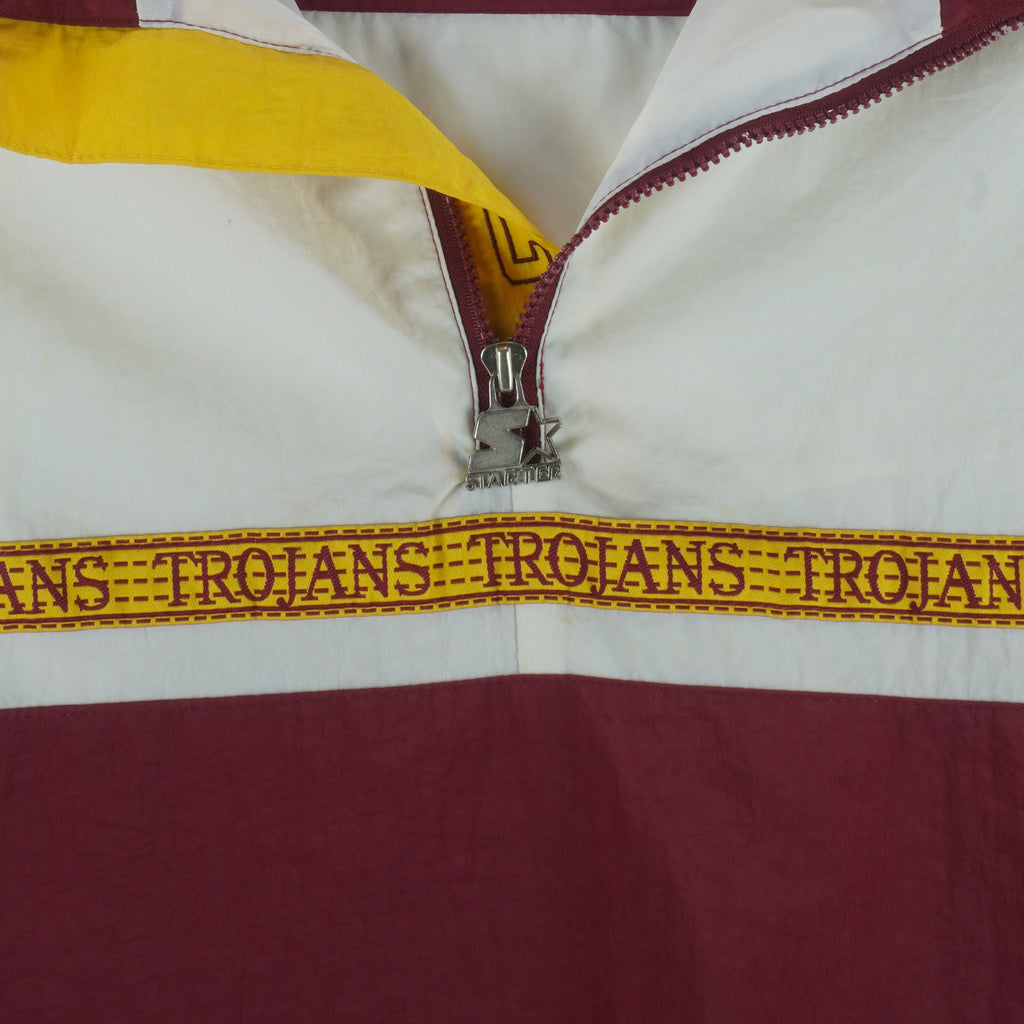 Starter - USC Trojans Football Pullover Jacket 1990s Large vintage retro football college