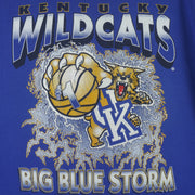 NCAA (Jerzees) - Kentucky Wildcats Big Blue Storm T-Shirt 1997 X-Large