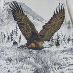 Vintage - Bald Eagle Animal All Over Print T-Shirt 1990s Large