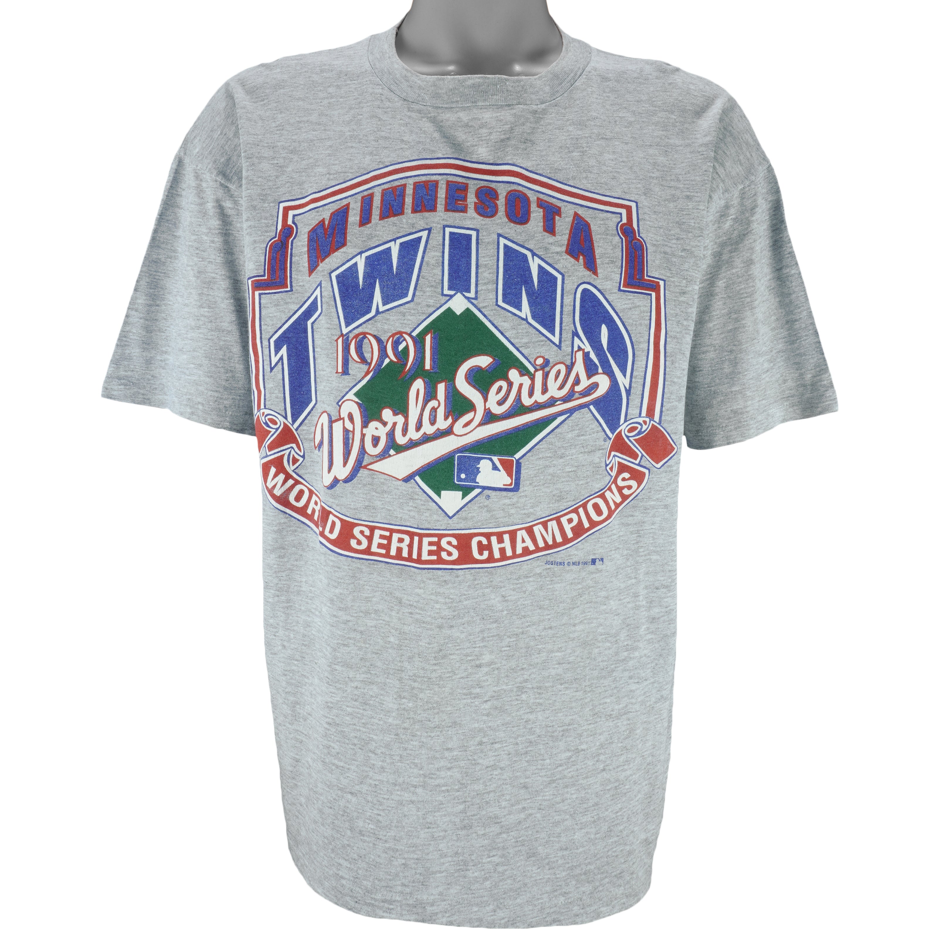 MLB (Jostens) - Minnesota Twins World Serie Champions T-Shirt 1991 Large vintage retro baseball