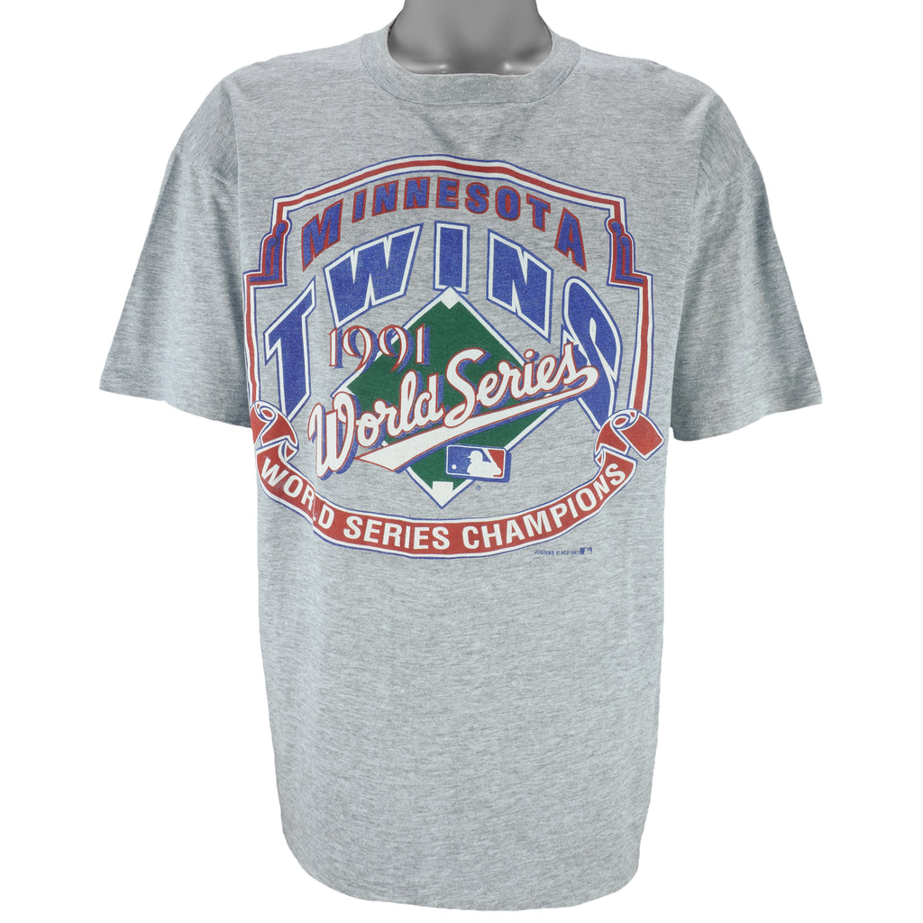 MLB (Jostens) - Minnesota Twins World Serie Champions T-Shirt 1991 Large vintage retro baseball