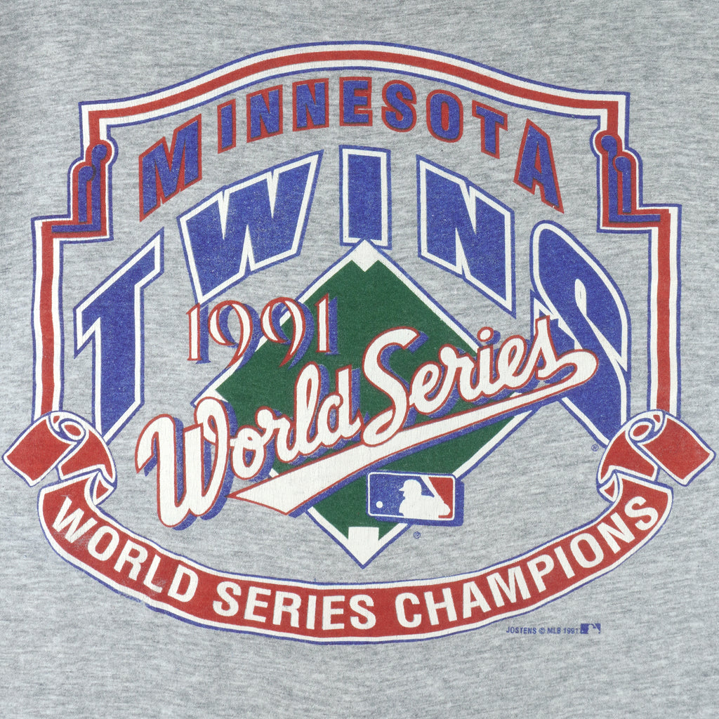 MLB (Jostens) - Minnesota Twins World Serie Champions T-Shirt 1991 Large vintage retro baseball