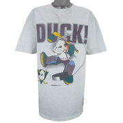 NHL (Nutmeg) - Anaheim Mighty Ducks T-Shirt 1990s X-LargeNHL (Nutmeg) - Anaheim Mighty Ducks T-Shirt 1990s X-Large vintage retro hockey