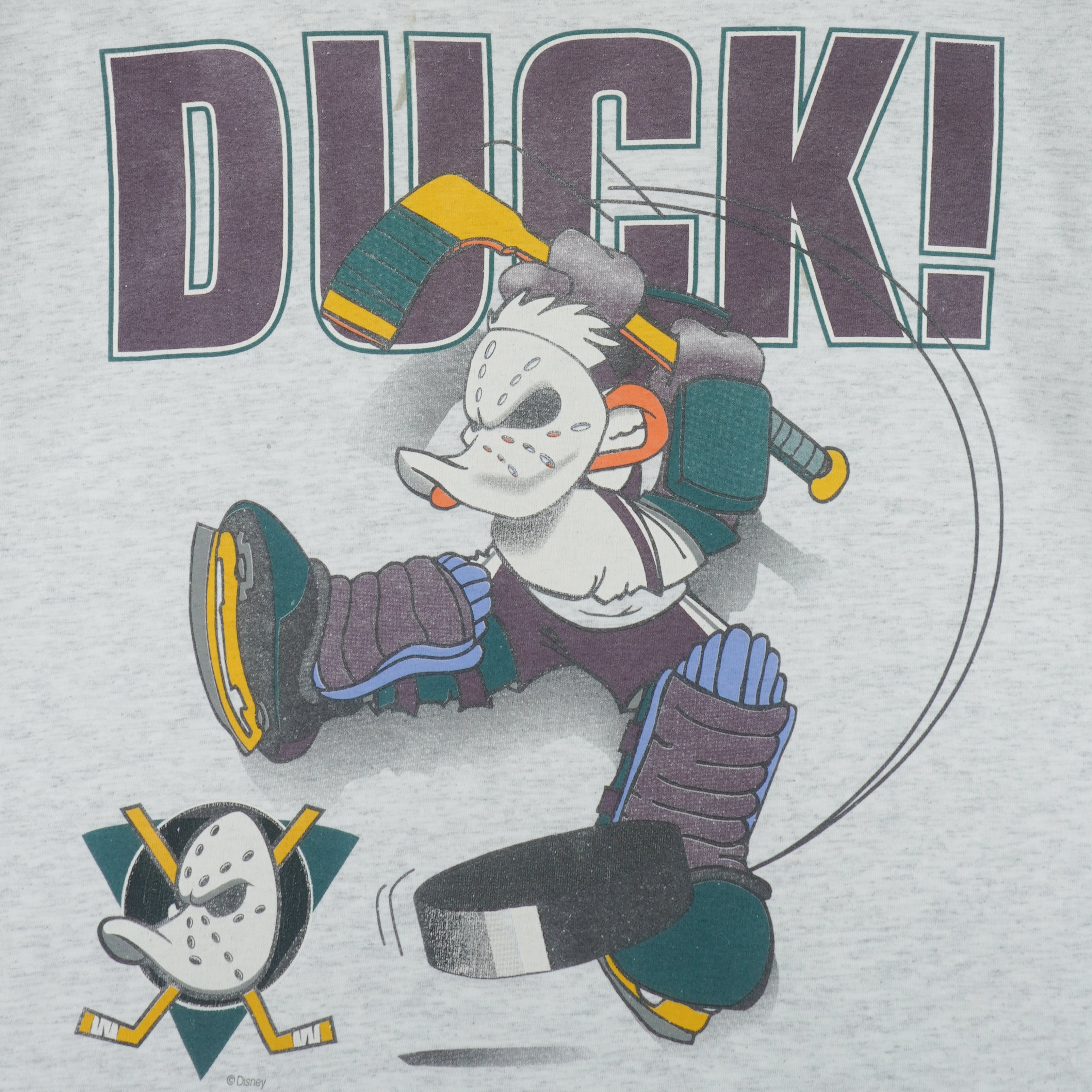 NHL (Nutmeg) - Anaheim Mighty Ducks T-Shirt 1990s X-LargeNHL (Nutmeg) - Anaheim Mighty Ducks T-Shirt 1990s X-Large vintage retro hockey
