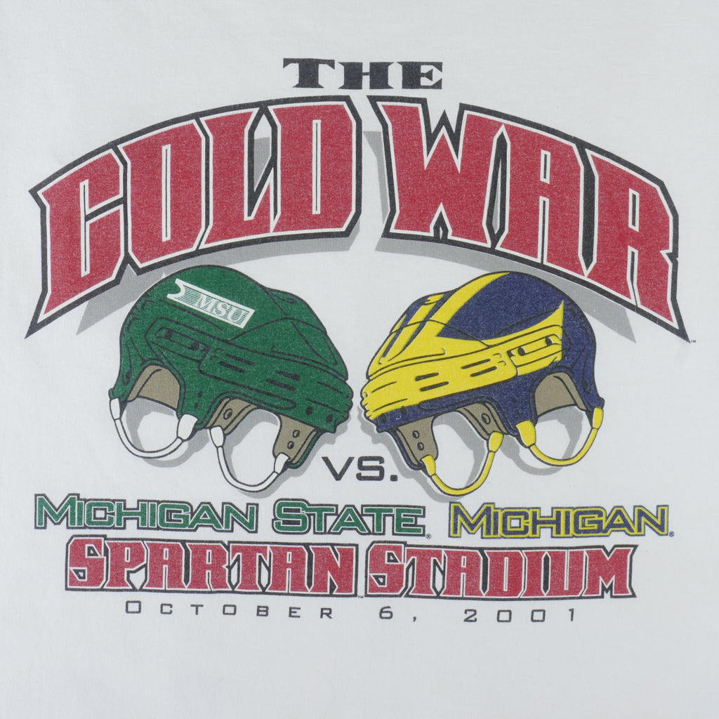 NCAA (TSI) - The Cold War Michigan State Matchups T-Shirt 2001 X-Large vintage retro college