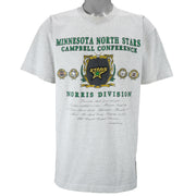 NHL (Nutmeg) - Minnesota North Stars Norris Division T-Shirt 1990s X-Large