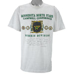 NHL (Nutmeg) - Minnesota North Stars Norris Division T-Shirt 1990s X-Large