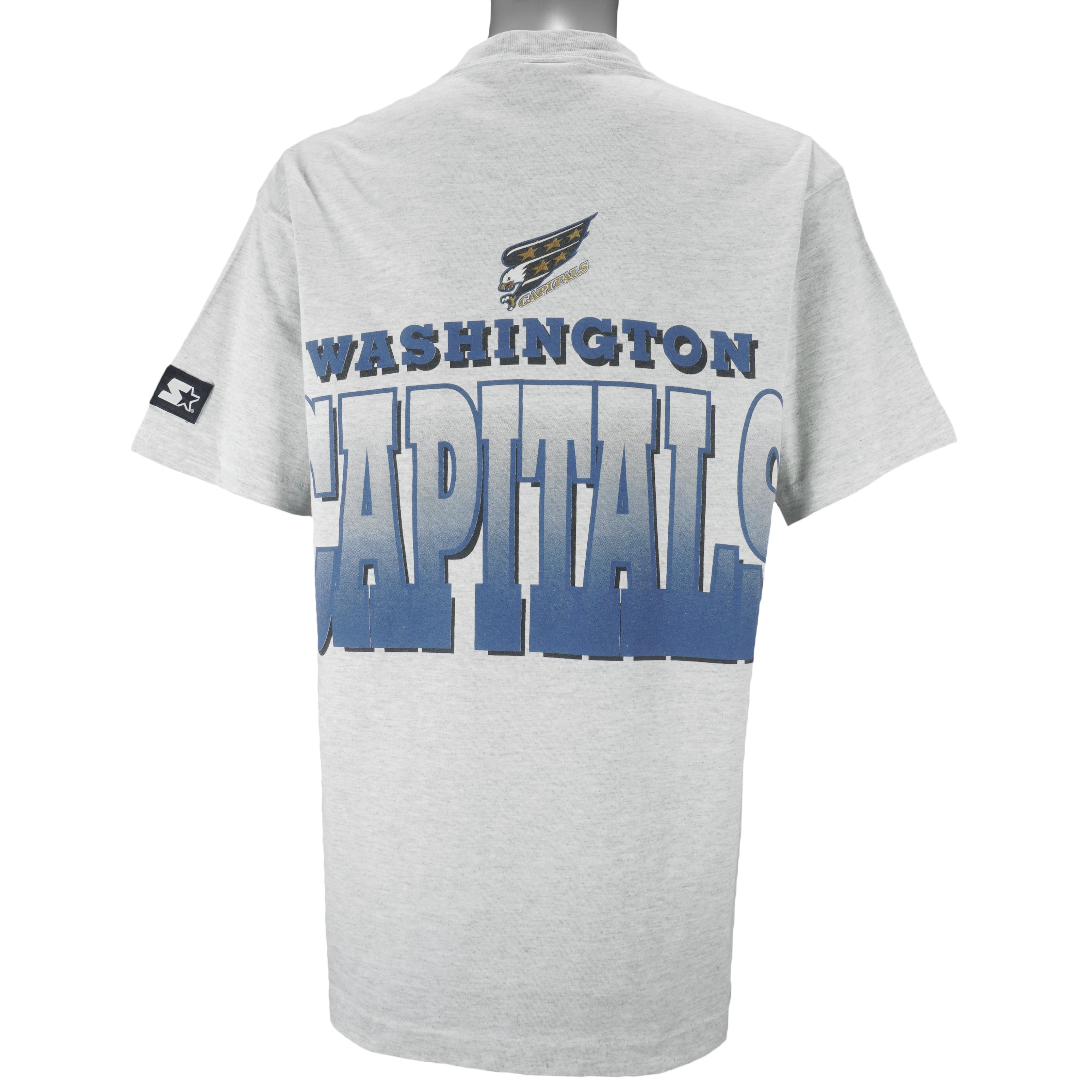 Starter - Washington Capitals Autographed T-Shirt 1990s Large vintage retro hockey