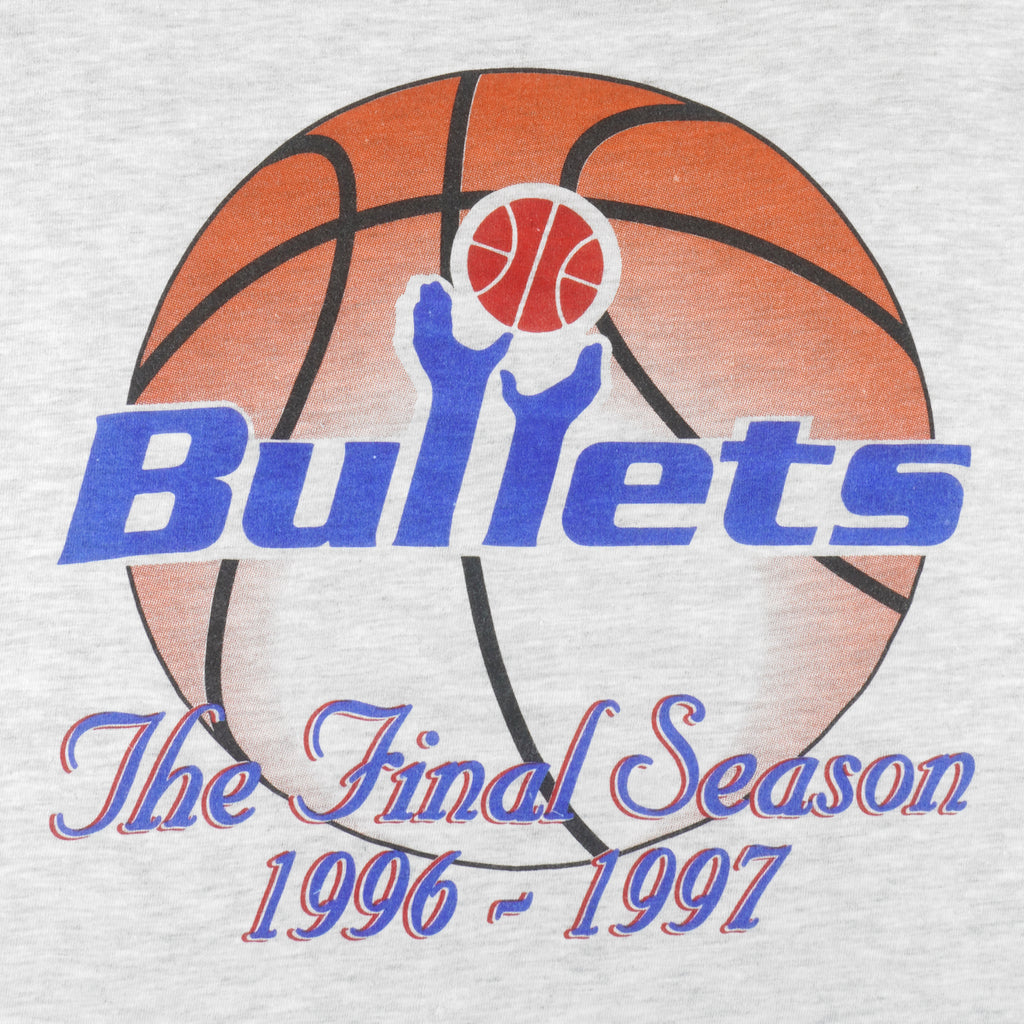 NBA - Washington Bullets The Final Season T-Shirt 1997 Large
