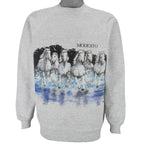 Vintage (San Segal) - Modesto Horses Animal Print Crew Neck Sweatshirt 1990 Large