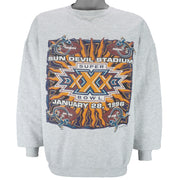 NFL (Logo Athletic) - Super Bowl Sun Devil Stadium Crew Neck Sweatshirt 1996 Large