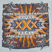NFL (Logo Athletic) - Super Bowl Sun Devil Stadium Crew Neck Sweatshirt 1996 Large