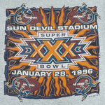 NFL (Logo Athletic) - Super Bowl Sun Devil Stadium Crew Neck Sweatshirt 1996 Large