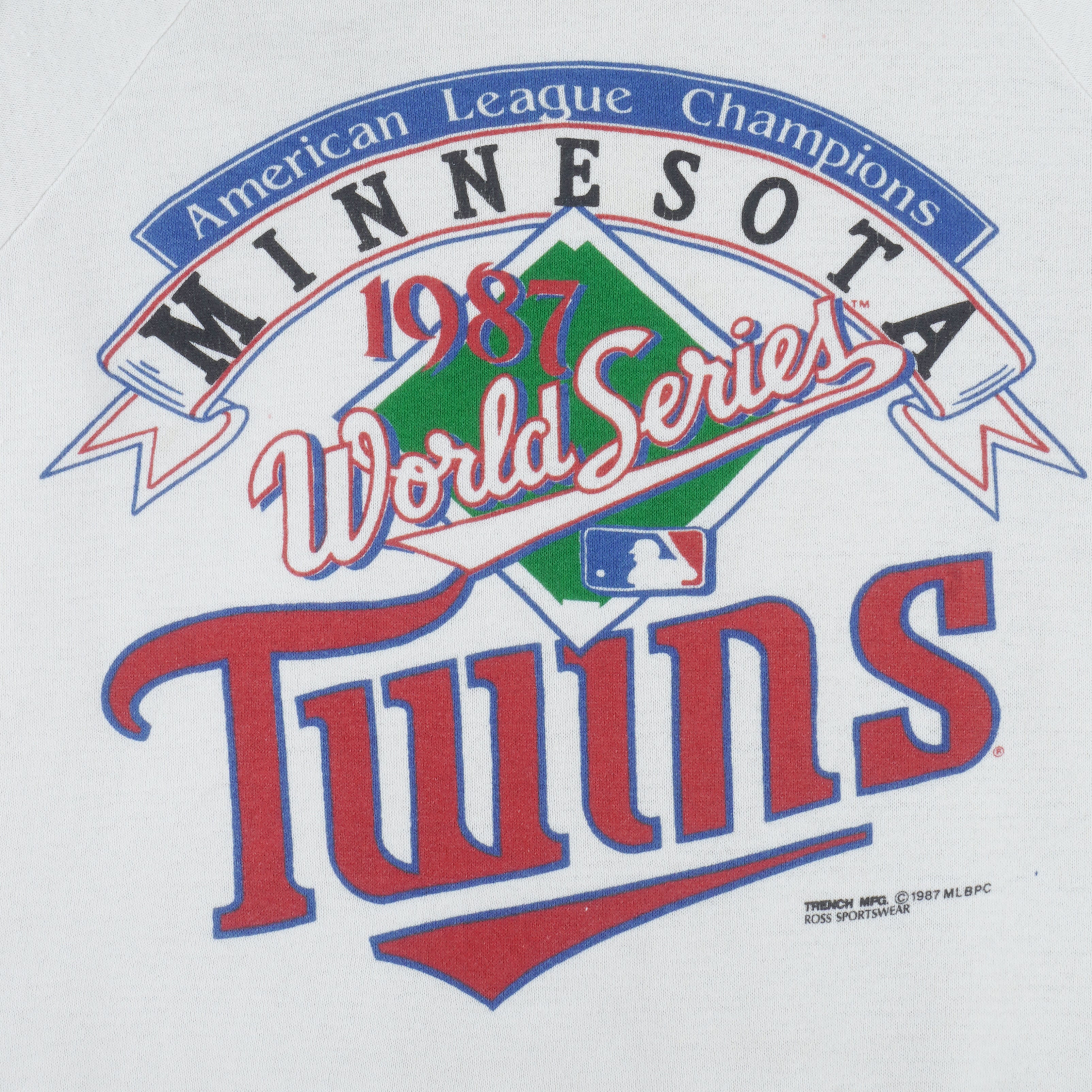 MLB (Trench) - Minnesota Twins World Champions Sweatshirt 1987 Medium