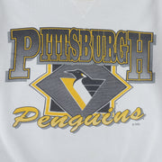 NHL (True Fan) - Pittsburgh Penguins Crew Neck Sweatshirt 1990s Large vintage retro hockey