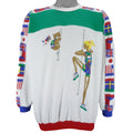 Vintage (Miss One) - Bear X Rock Climber National Flags Sweatshirt 1990s Large vintage retro