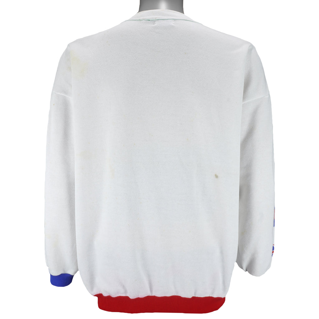 Vintage (Miss One) - Bear X Rock Climber National Flags Sweatshirt 1990s Large vintage retro
