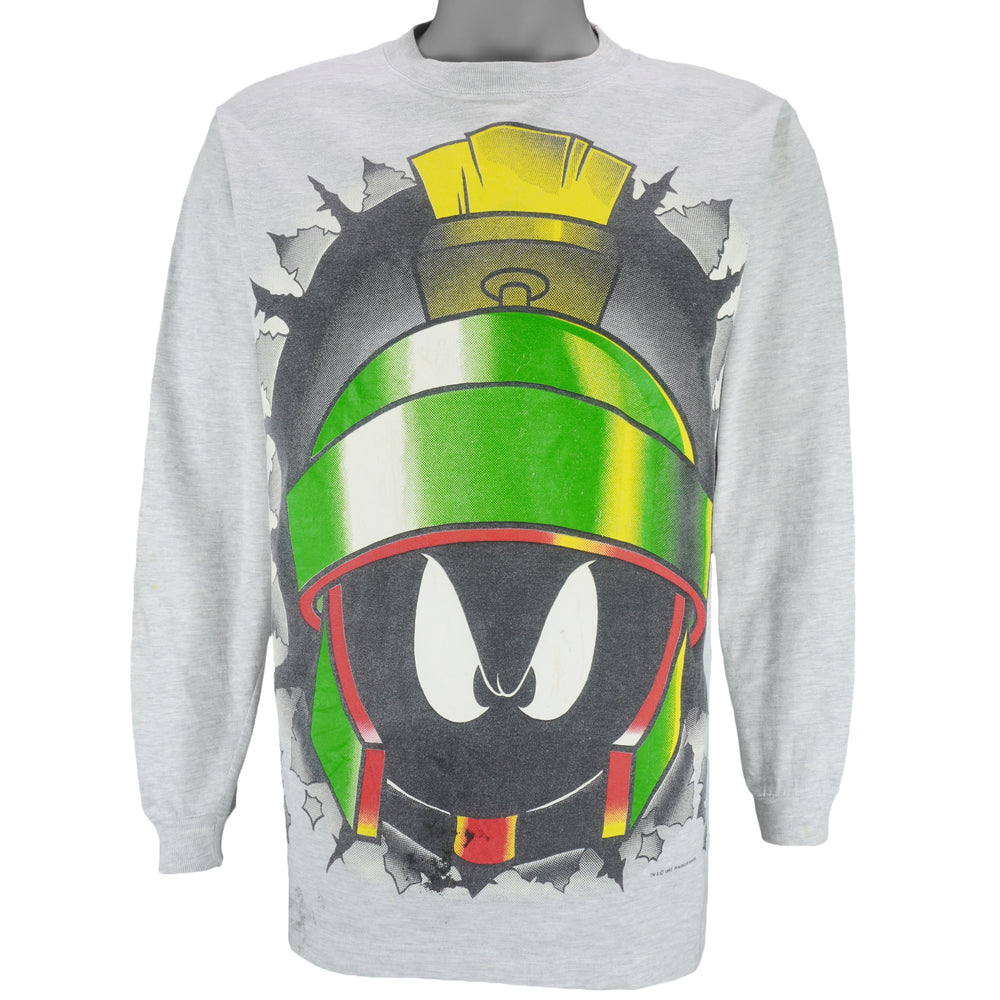 Looney Tunes - Marvin The Martian Long Sleeve Shirt 1993 Medium vintage retro