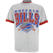 NFL (Trench) - Buffalo Bills Roll Up Sleeves Single Stitch T-Shirt 1990s Large vintage retro football