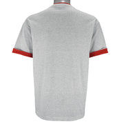 NFL (Trench) - Buffalo Bills Roll Up Sleeves Single Stitch T-Shirt 1990s Large vintage retro football