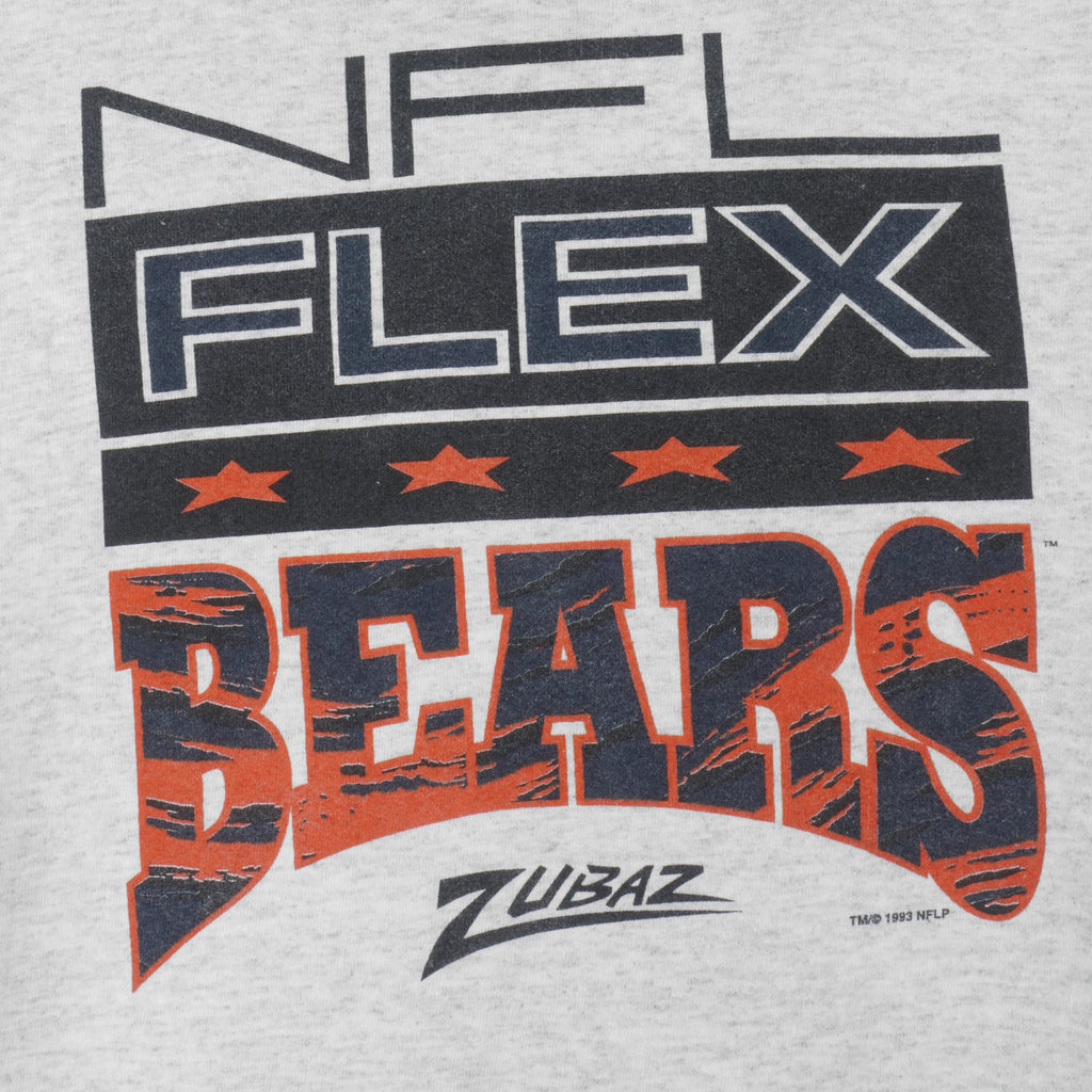 NFL (Zubaz) - Chicago Bear NFL Flex Crew Neck Sweatshirt 1993 Large vintage retro football