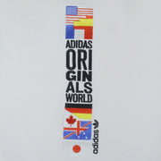 Adidas - Originals World Embroidered Crew Neck Sweatshirt 2000s Medium vintage retro