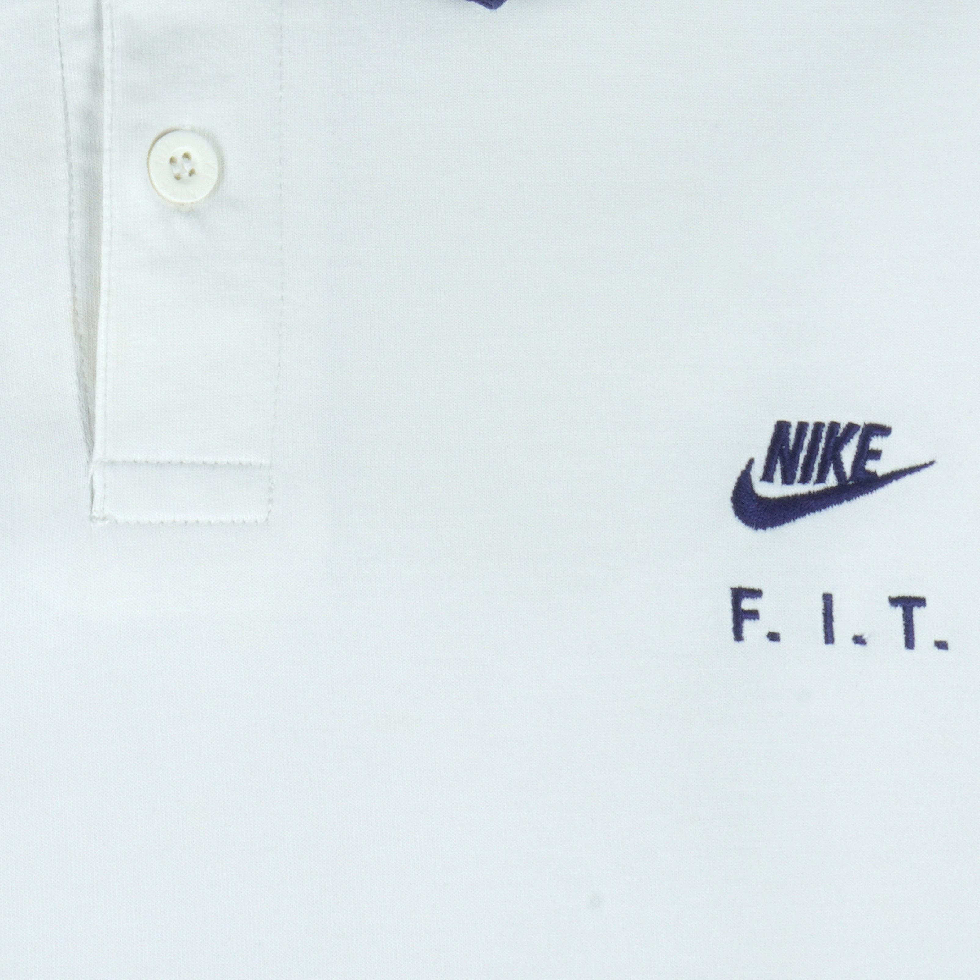 Nike - Challenge Court F.I.T. Collared Grey Tag T-Shirt 1990s Large vintage retro